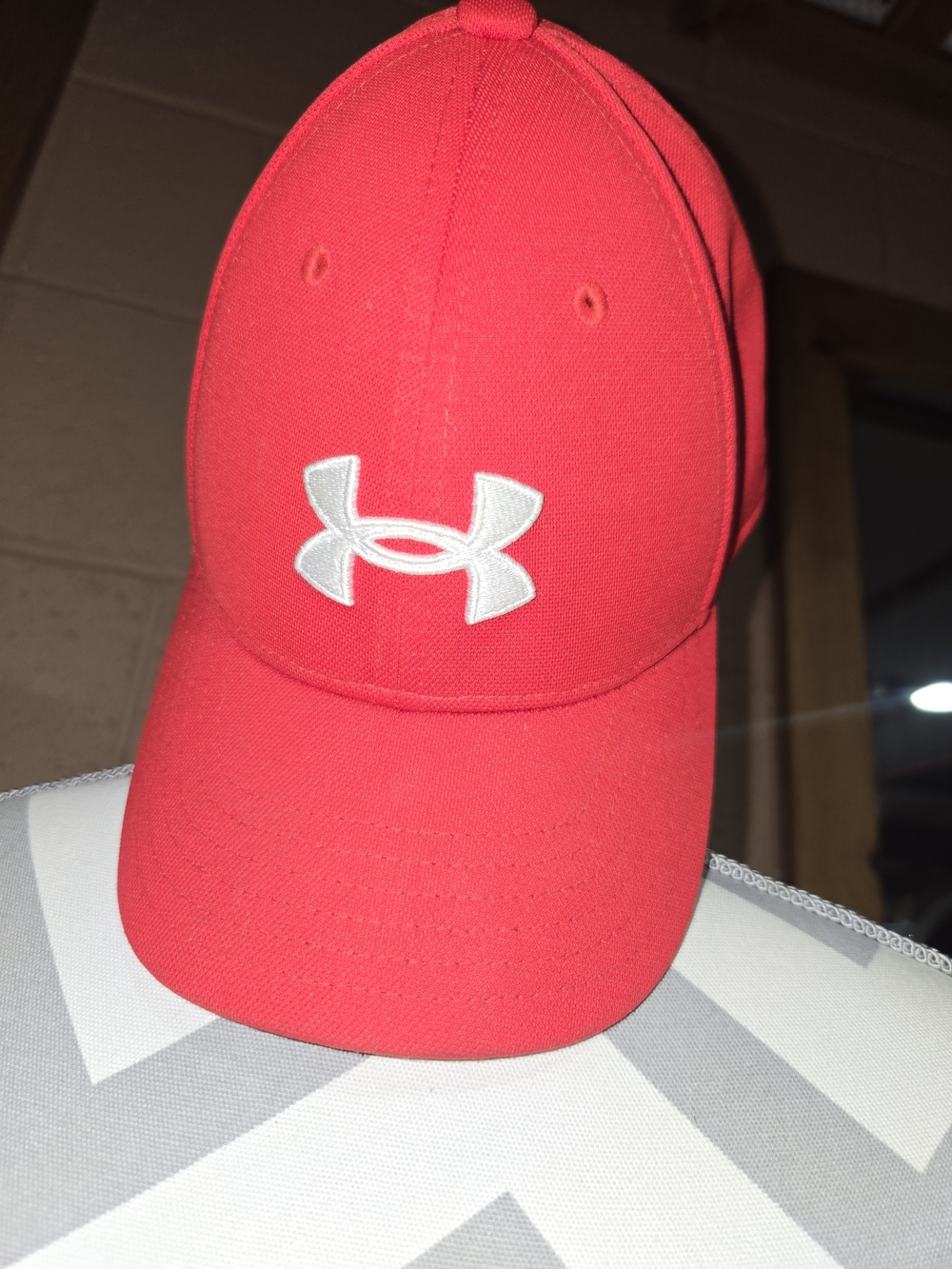 Under Armour Bright Red Cap with White Logo
